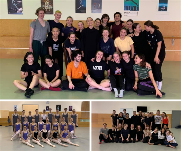 2019 Dance AEP at NZ school of dance (Photos by NZ School of Dance) collage